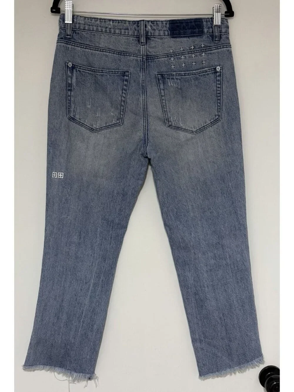 Ksubi Women’s Straight N Narrow Denim Jeans Bail Out Blue Size 30